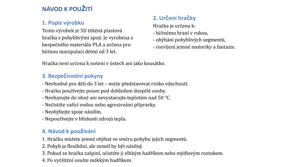 3D Netopýří drak přívěsek