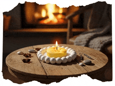 Slunce a měsíc svíčka