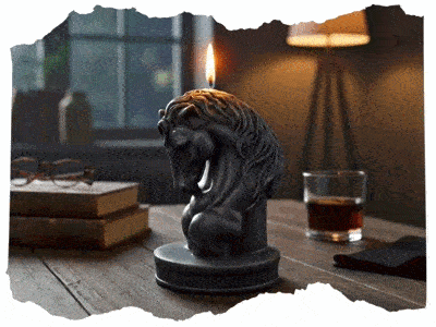 Sójová svíčka Koně s vůní perníku