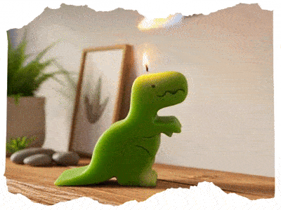 Dinosaurus svíčka