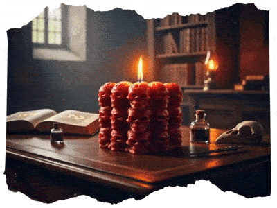 Hřbitov lebek svíčka