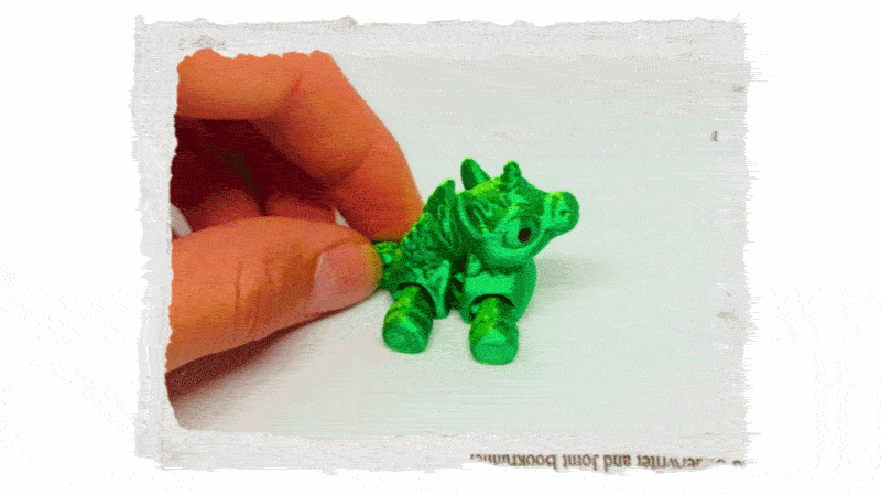 3D mini jednorožec