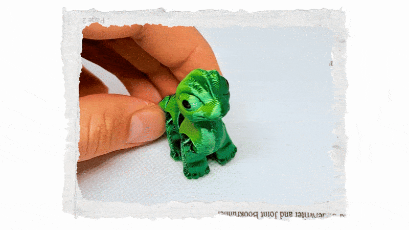 3D mini brachiosaurus