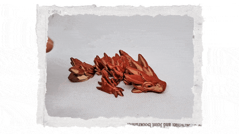 3D mládě křišťálového draka dvounohého