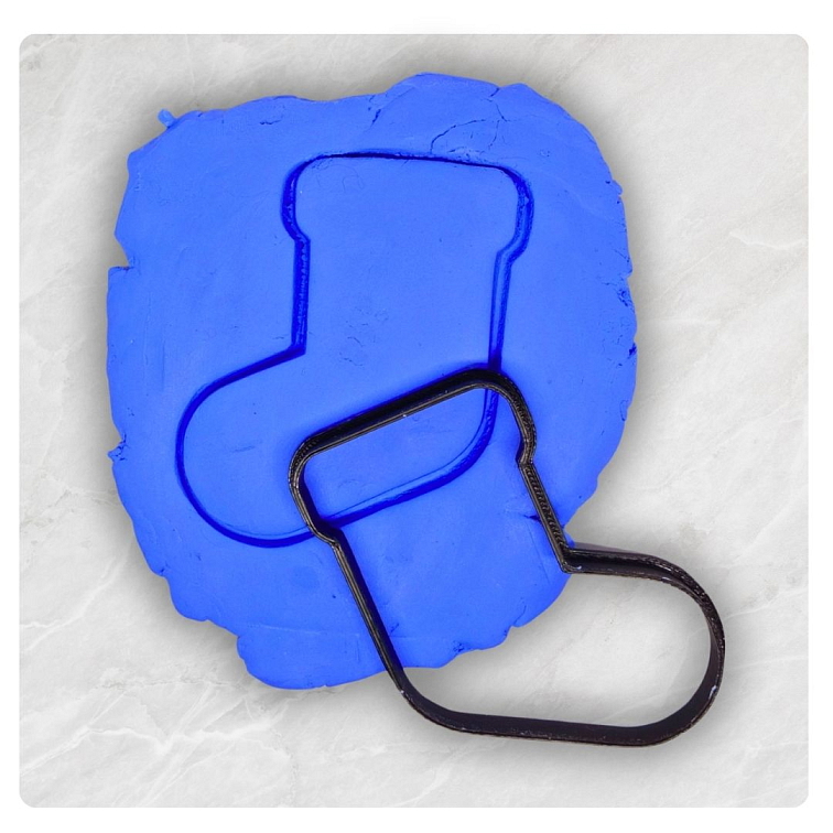 Vánoční punčocha vykrajovátko