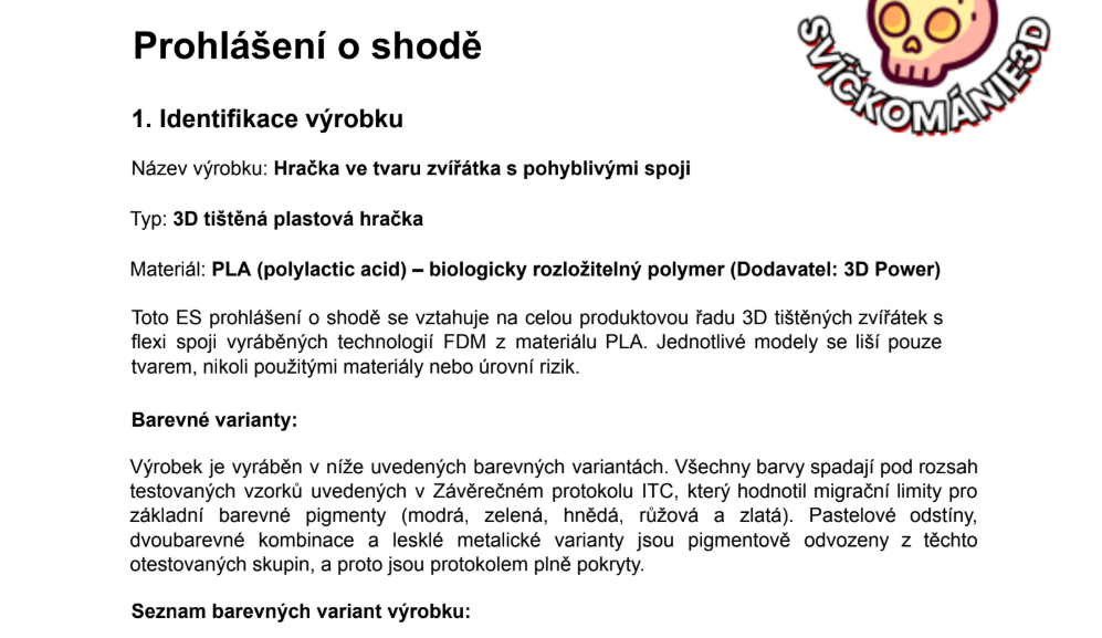 3D Netopýří drak přívěsek