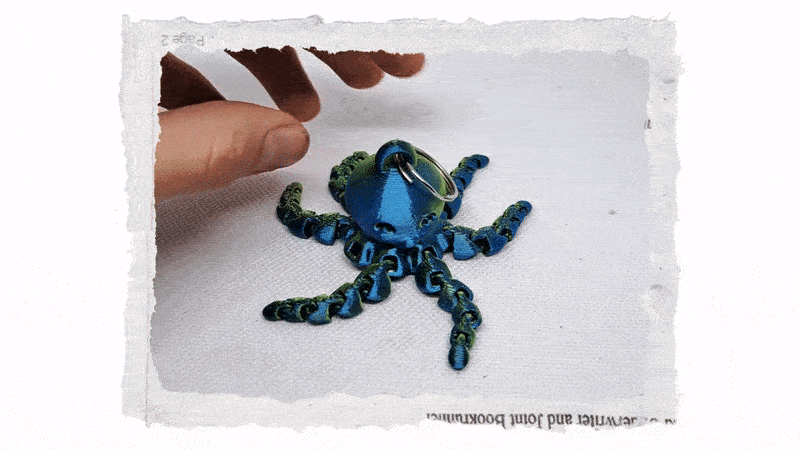 3D Chobotnice přívěšek