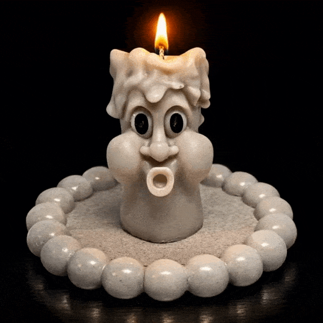 Betonový podtácek pod svíčku