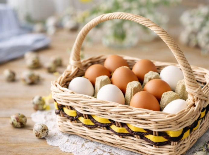 Košík na vajíčka-včelka