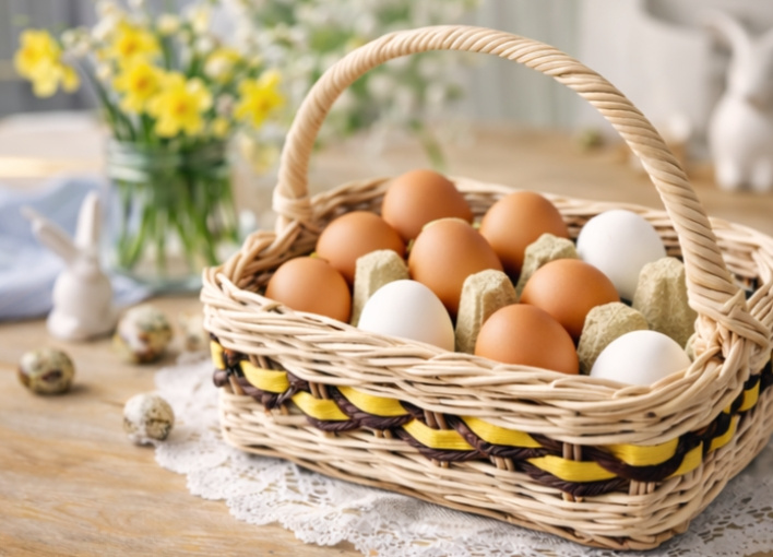 Košík na vajíčka-včelka