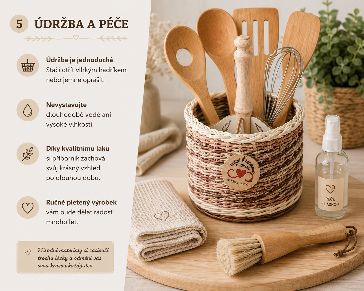 Příborník s tyčkou-modrá páska