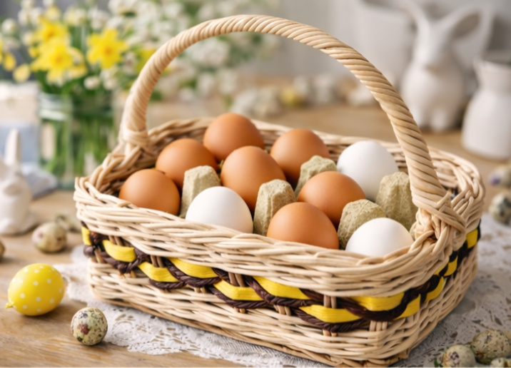 Košík na vajíčka-včelka