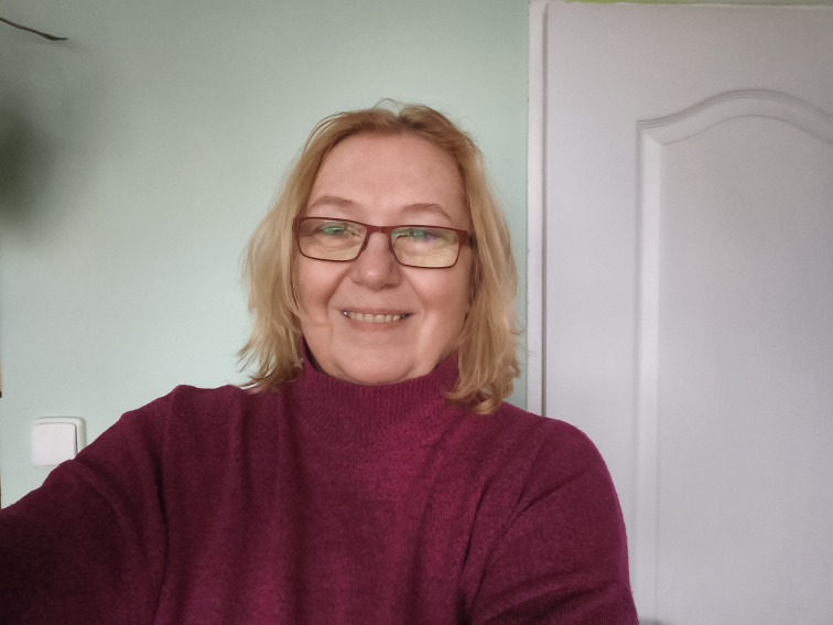 Košík na příbory-modrá páska