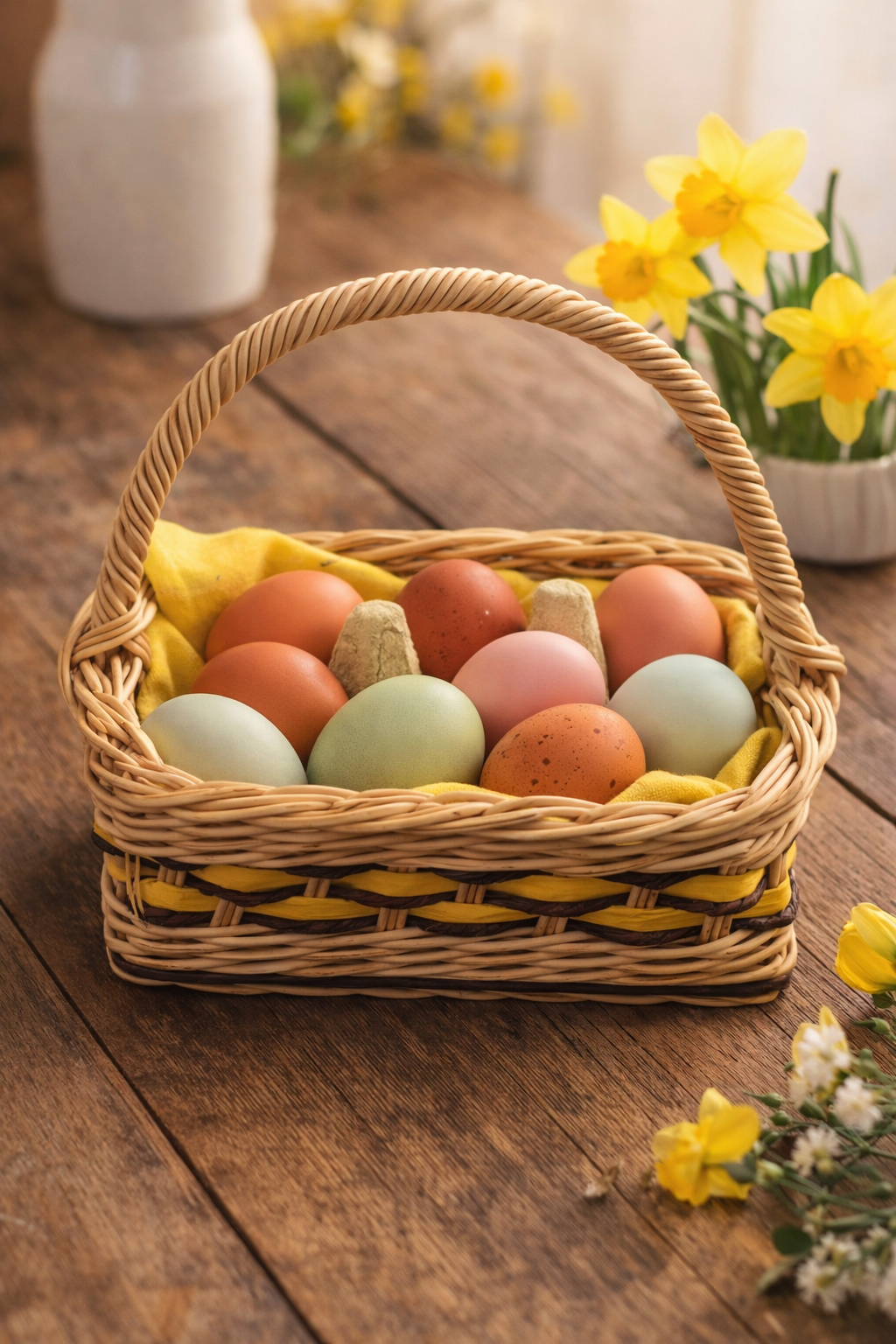 Košík na vajíčka-včelka