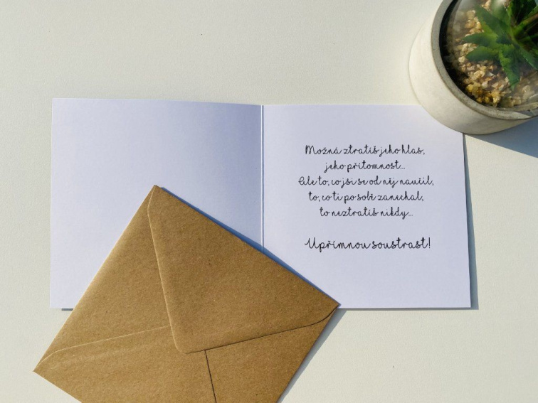 Kondolence: když hledáte slova – Kreativní Brabec
