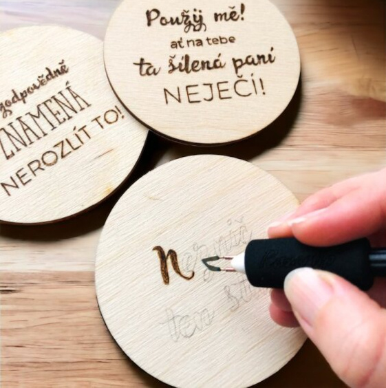 Dřevěné podtácky - Nedělej mi skvrny na stole
