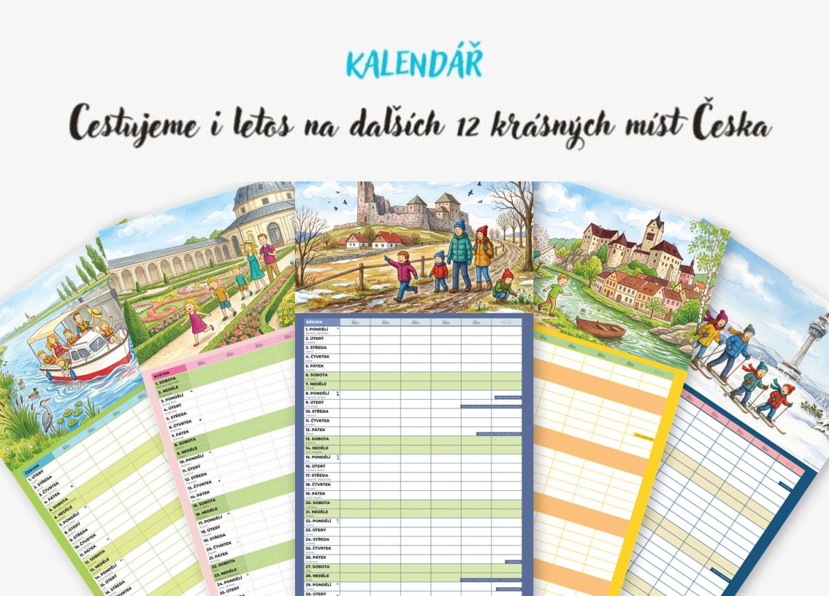 Rodinný plánovací kalendář 2027 velký nástěnný