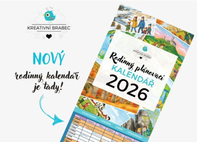 Rodinný plánovací kalendář 2026 velký nástěnný