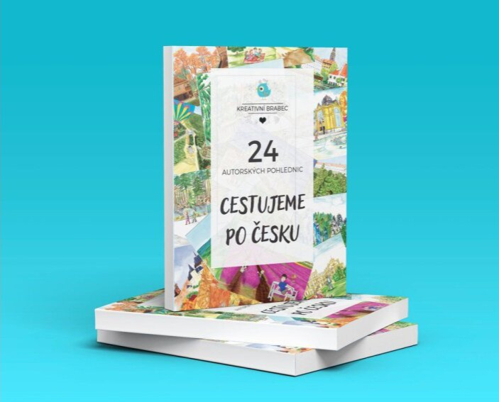 Sada pohlednic - Cestujeme po Česku - 24 kusů