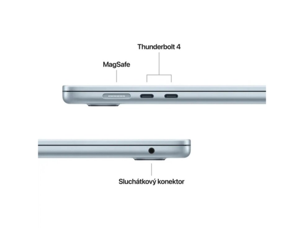 Apple MacBook Air 15" M4 16GB/256GB SSD, blankytně modrá, SK klávesnice