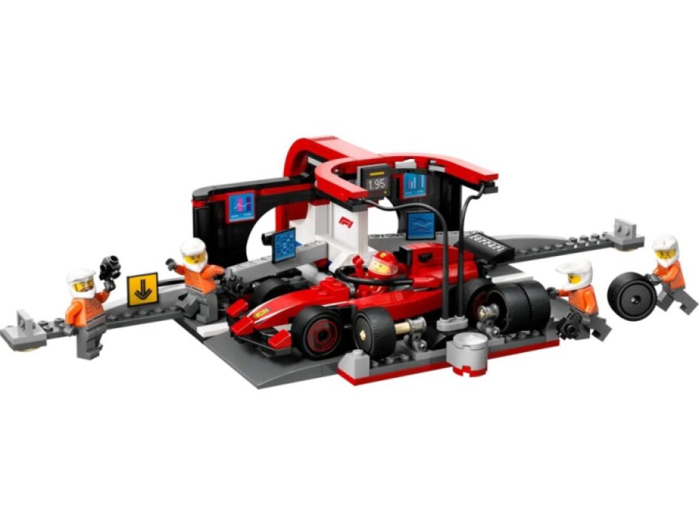 LEGO® City Zastávka v boxech F1® a personál s vozem Ferrari 60443