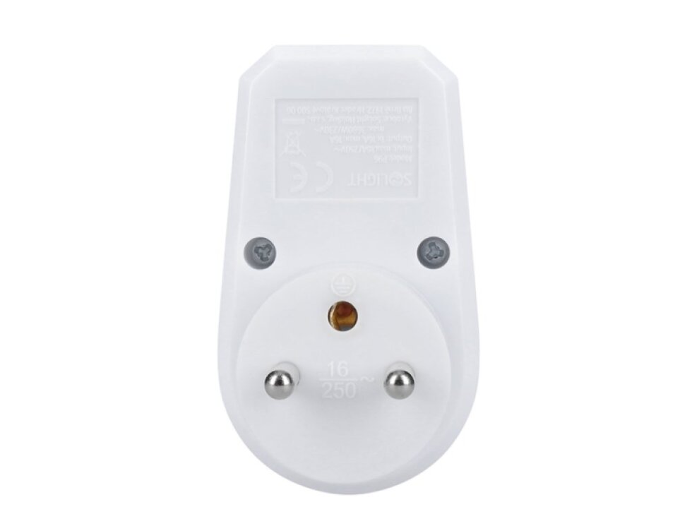 Zásuvka Solight 16A s vypínačom, biela, detská poistka