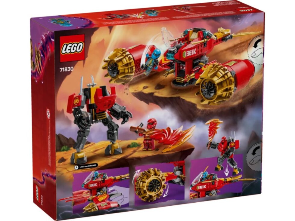 LEGO® NINJAGO® Kaiův bouřný jezdec a robot 71830