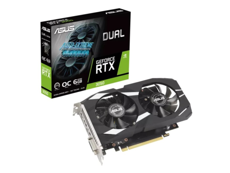 ASUS Dual GeForce RTX 3050 OC 6GB GDDR6