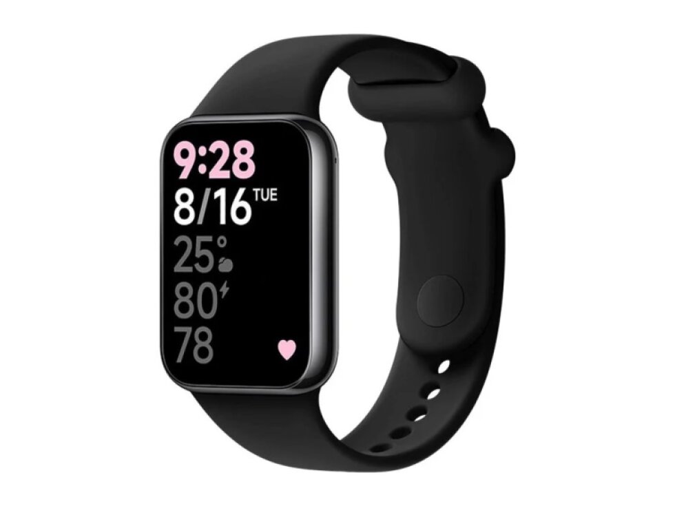 Štýlový silikónový remienok FIXED pre Xiaomi Smart Band 8 Pro, čierny