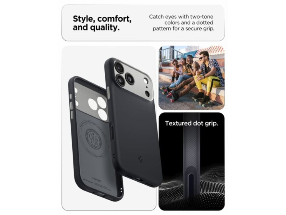 Spigen Nano Pop MagSafe kryt pre iPhone 17 - Čierny