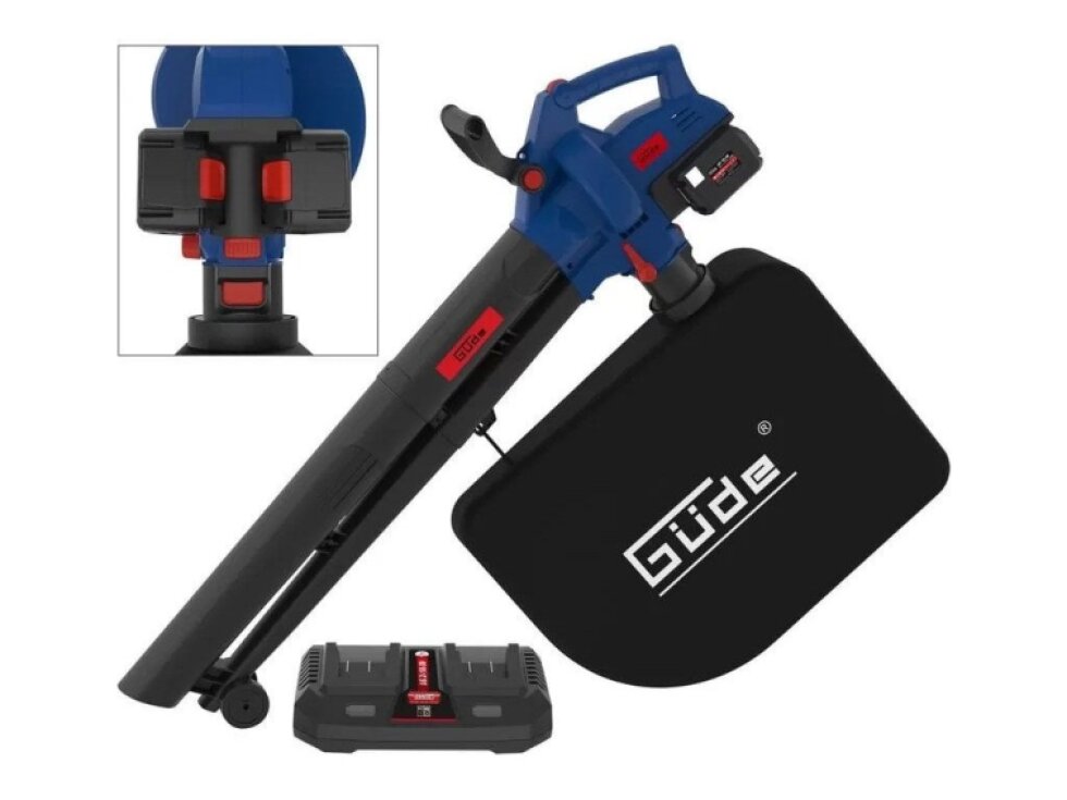 GÜDE LS 36-302-30: Aku vysávač listov 18V, 230 km/h