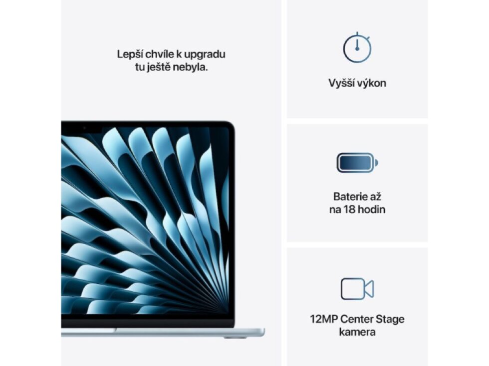 Apple MacBook Air 13" M4 SK 2025, Nebeský modrý