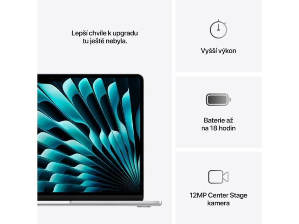 Apple MacBook Air 13" M4 SK 2025, Strieborný