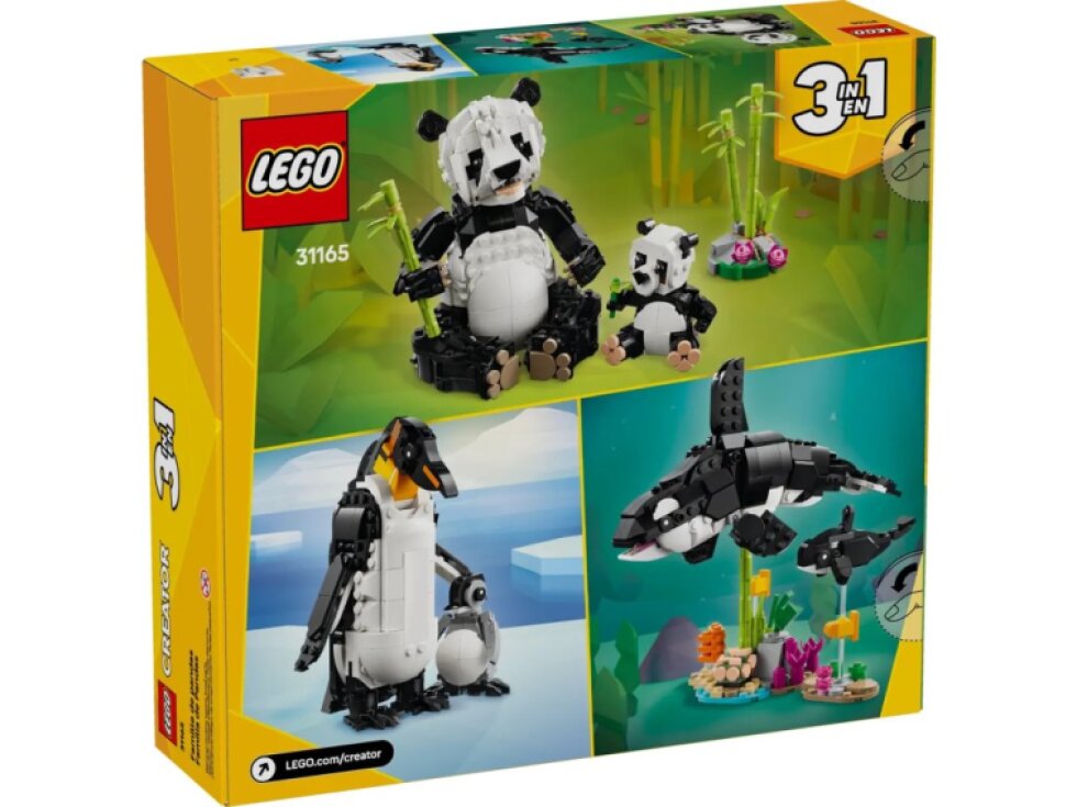 LEGO® Creator 3 v 1 Divoká zvířata: Pandí rodinka 31165