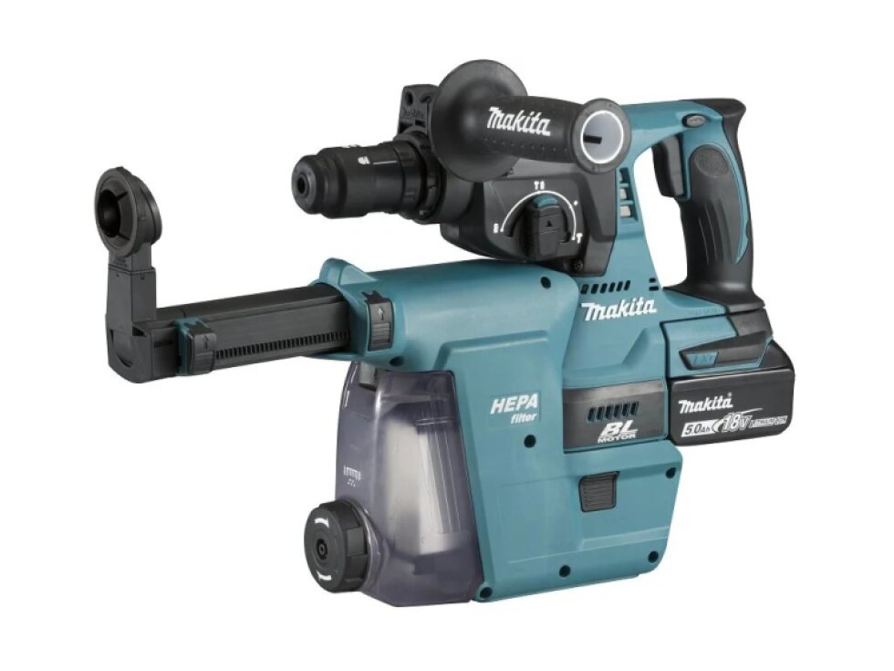 Makita DHR243RTJW Aku kombinované kladivo Li-ion LXT 18V/5,0Ah,Makpac