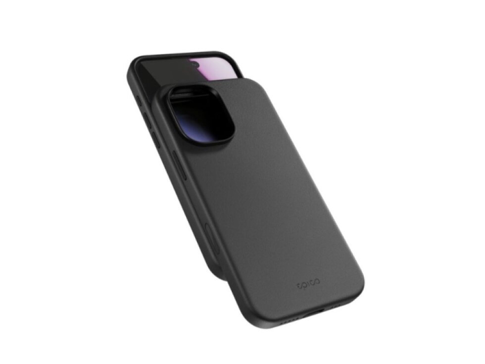 Epico Pro Mag+ Kožené puzdro pre iPhone 17, čierne