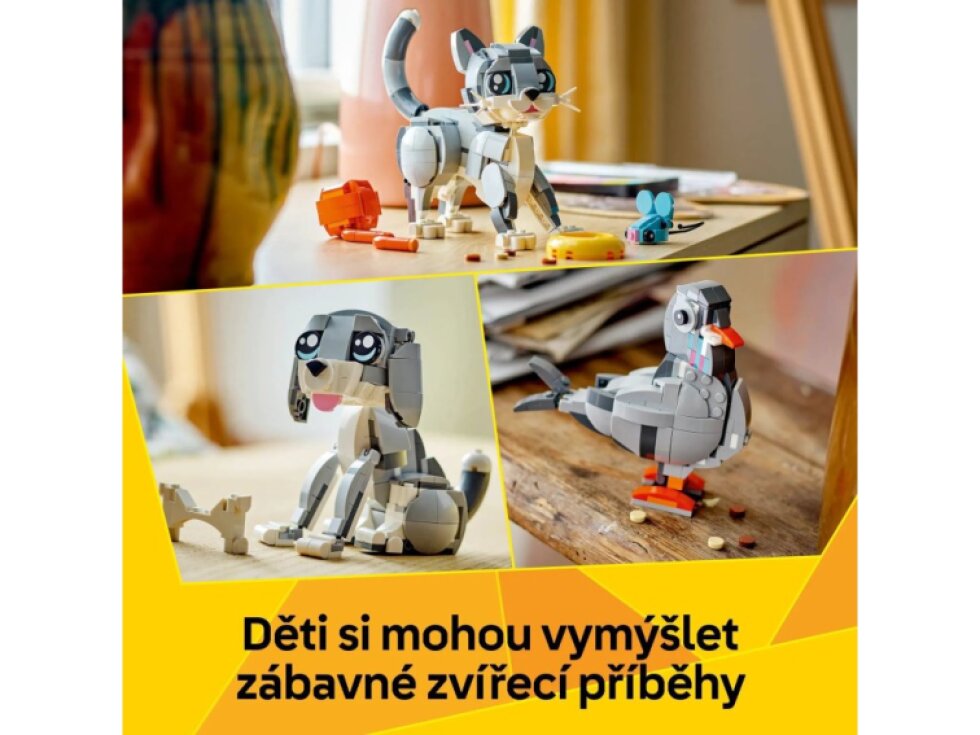 LEGO® Creator 3 v 1 Hravá kočka 31163