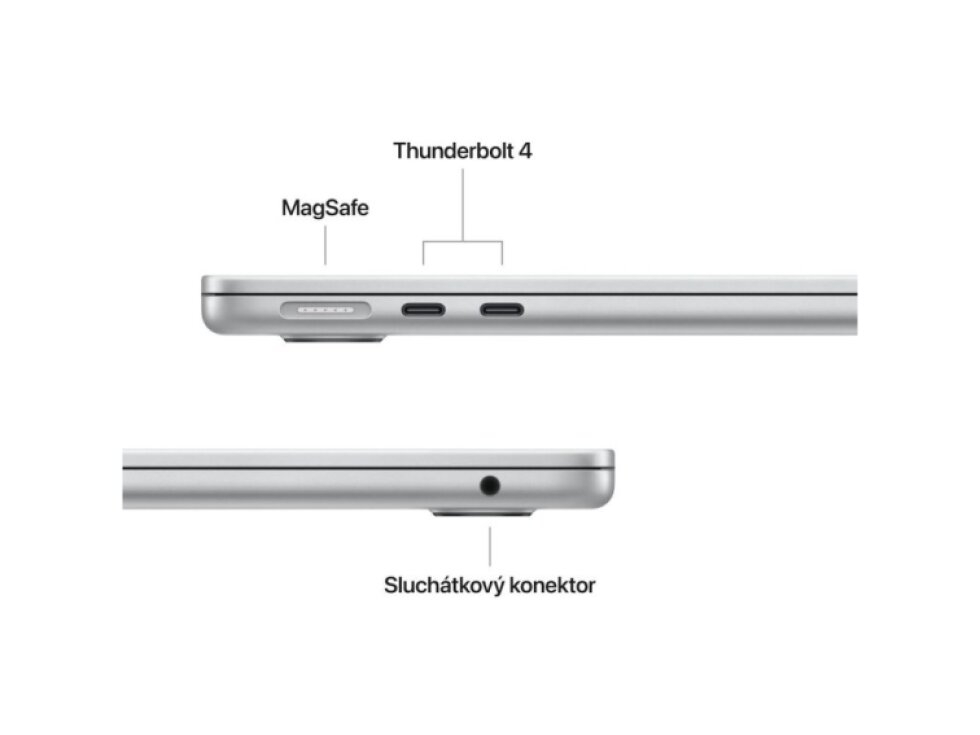 Apple MacBook Air 13" M4 SK 2025, Strieborný