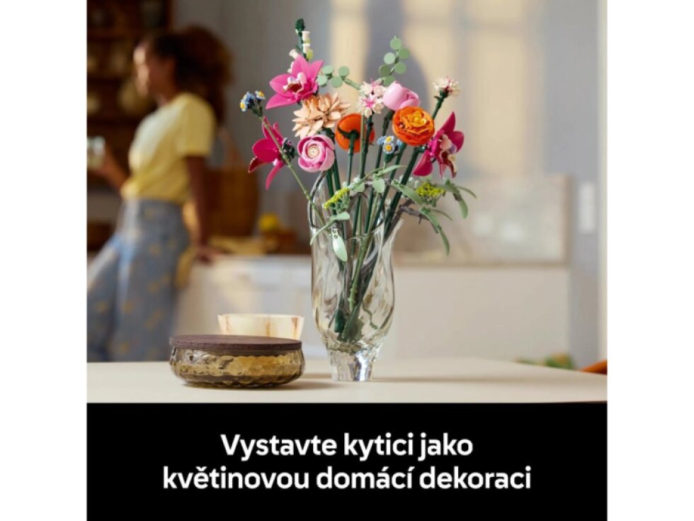 LEGO® Botanicals Krásná kytice růžových květin 10342