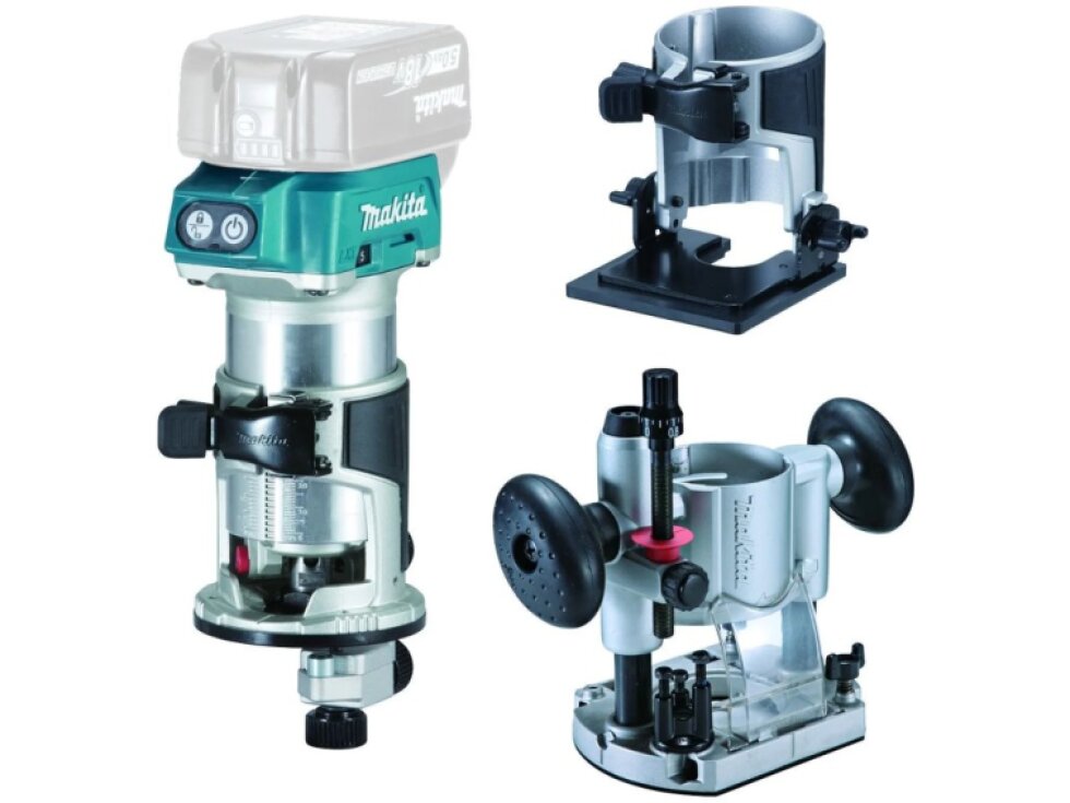 Makita DRT50ZJX2 Aku kombinovaná frézka s príslušenstvom Li-ion LXT 18V, bez aku Z