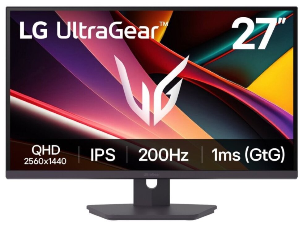LG monitor 27G610A-B IPS 27"/ 2560x1440 / 200Hz/ 400cdm / 1ms/ 1000:1/DP/HDMI/AMD FreeSync/výškově nastavitelný
