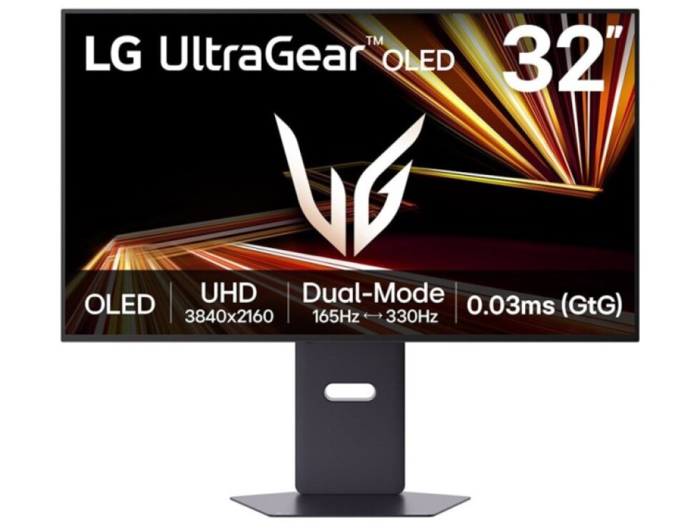 LG monitor 32GX850A-B OLED 31,5"/3840x2160/165Hz/275cdm/0,03ms/1500000:1/DP/HDMI/USB/FreeSync/G-SYNCvýškově nastavitelný