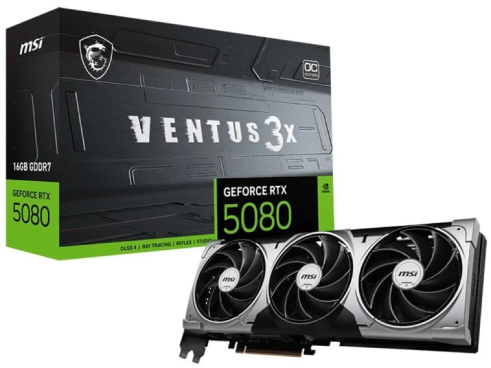 MSI GeForce RTX 5080 16G VENTUS 3X OC