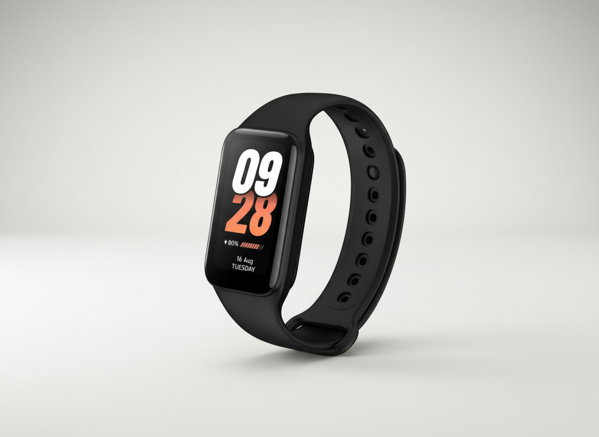 FIXED Silikónový remienok pre Xiaomi Smart Band 8 Active, čierny