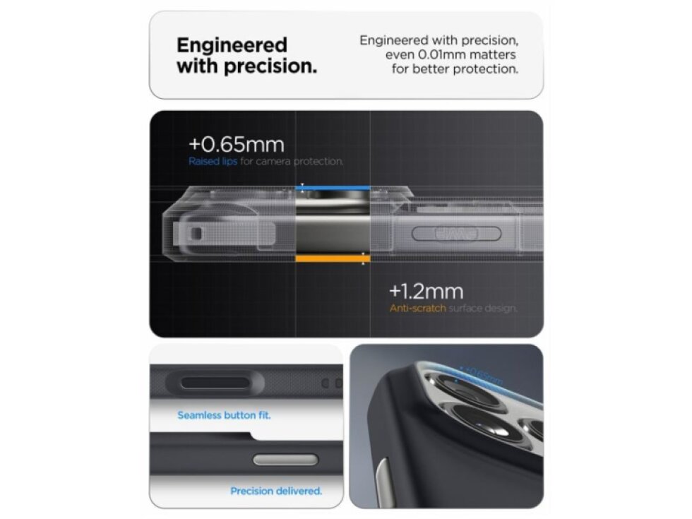 Spigen Nano Pop MagSafe Kryt pre iPhone 17 Pro Max - Čierny Sezam