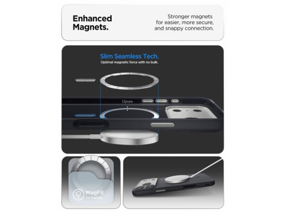 Spigen Nano Pop MagSafe kryt pre iPhone 17 - Čierny