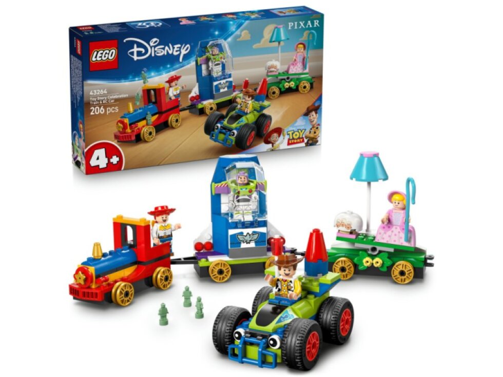 LEGO® Disney a Pixar Slavnostní vláček a Autíčko z Příběhu hraček 43264