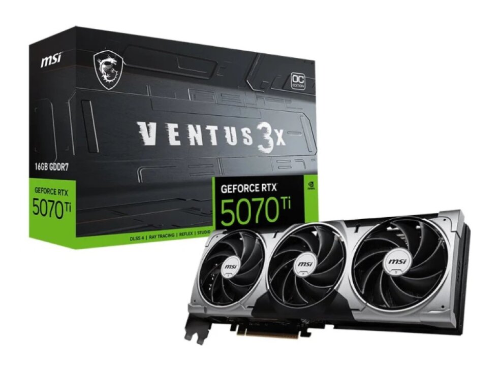 MSI GeForce RTX 5070 Ti 16G VENTUS 3X OC