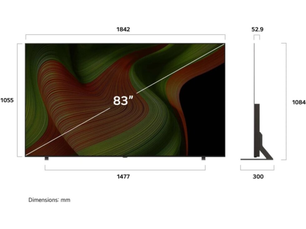 83'' LG OLED83B56LA (2025)