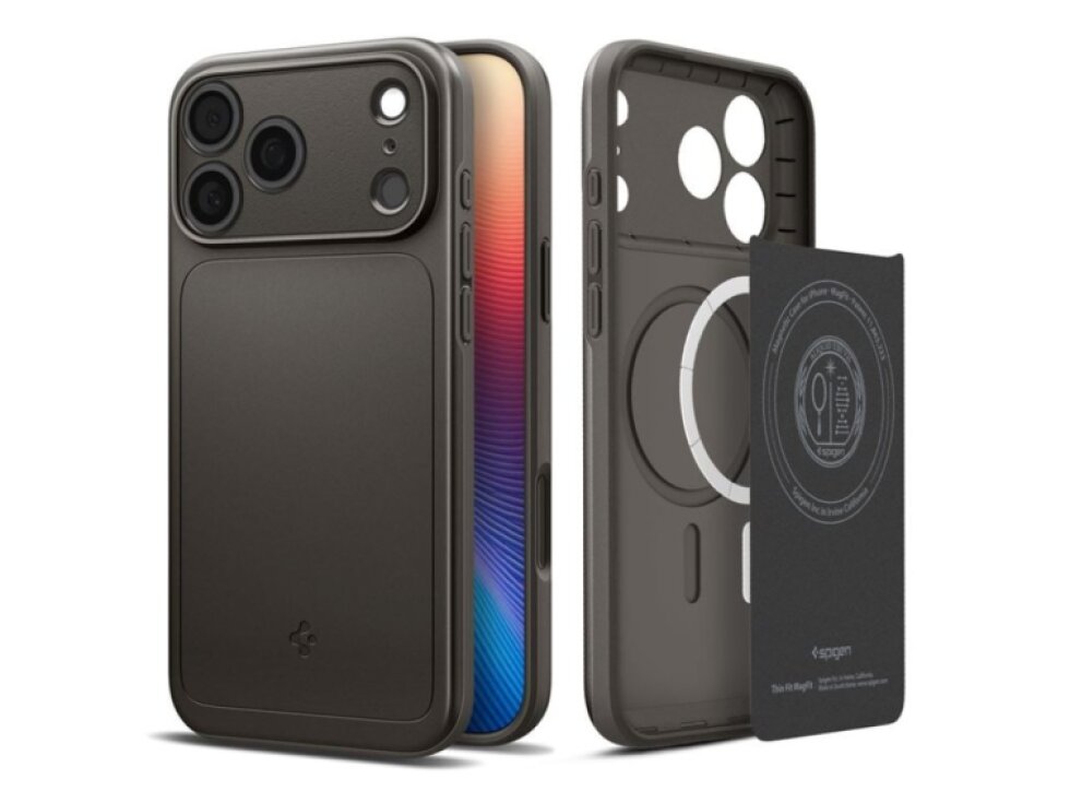 Spigen Thin Fit MagSafe kryt pre iPhone 17 Pro Max - Gunmetal